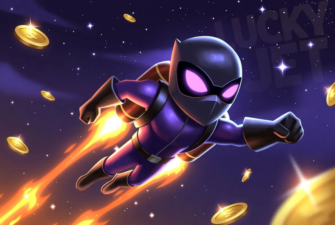 Rodada do Lucky Jet com Lucky Joe decolando, usada para ilustrar a estratégia de retirada no crash