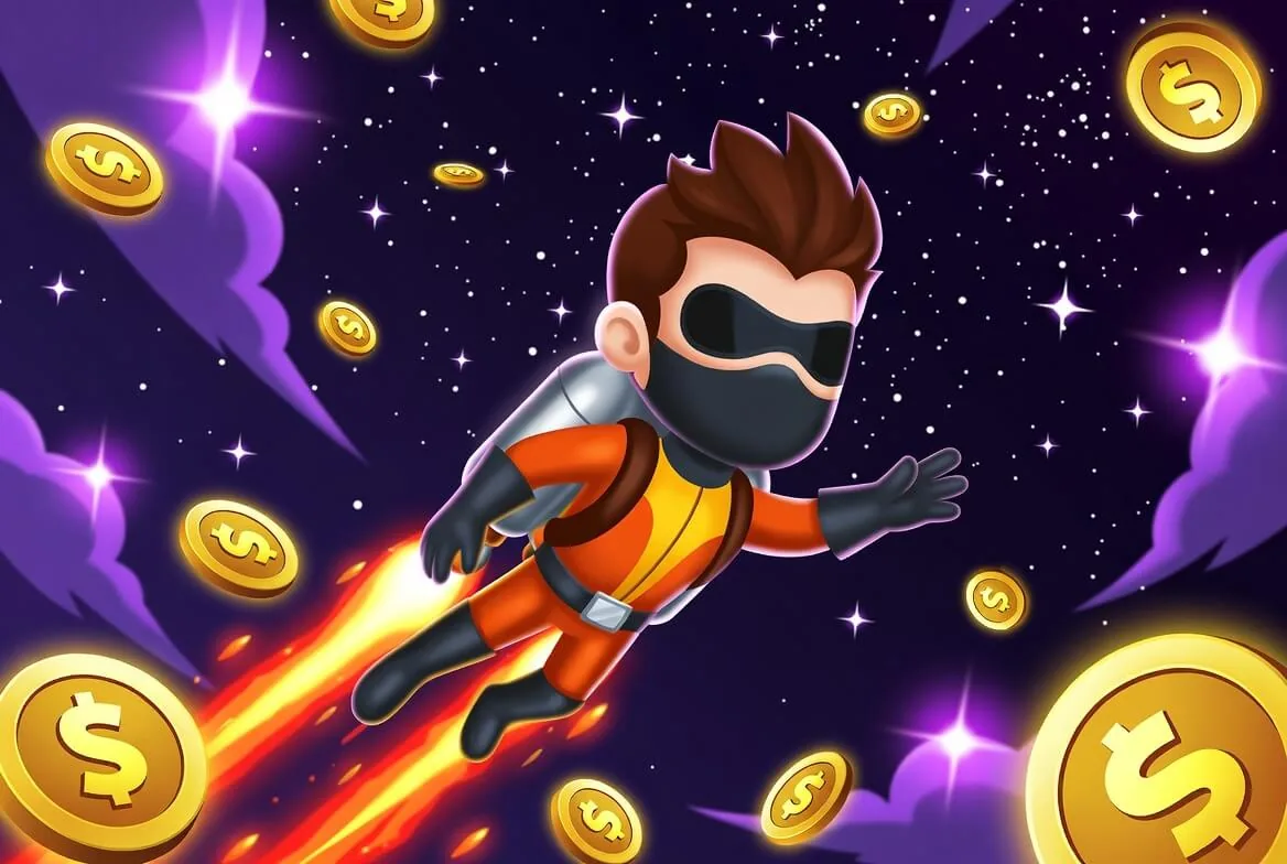 Lucky Jet no celular após o download do aplicativo do cassino no Android